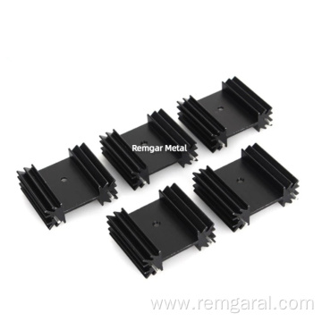 Custom extruded profile Small Aluminum Heatsink